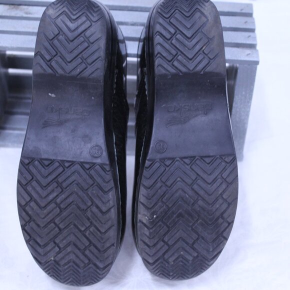 Dansko Women's Black and Gray Patterned Mules - Picture 12 of 12